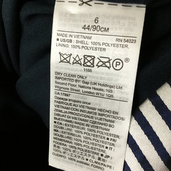 Banana Republic Navy Stripe Double Bow Shift Dress - Picture 9 of 10